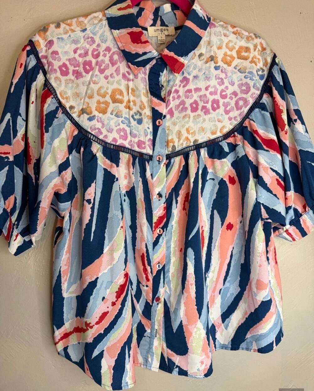 Umgee Cheetah Print Blouse (01)